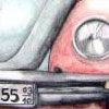 VW Käfer 70x50cm